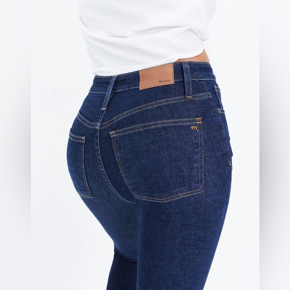 Madewell Blue Skinny Jeans High-Waisted - Picture 4 of 9